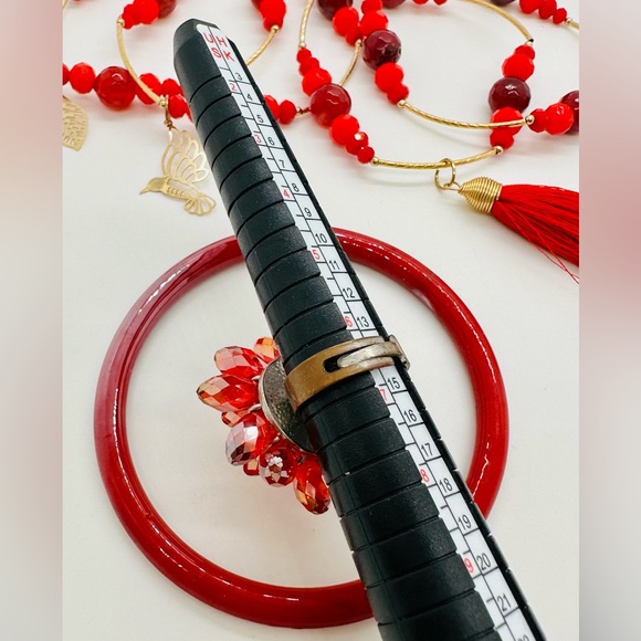 Modern Vintage Red Statement Jewelry Lot - Picture 9 of 17